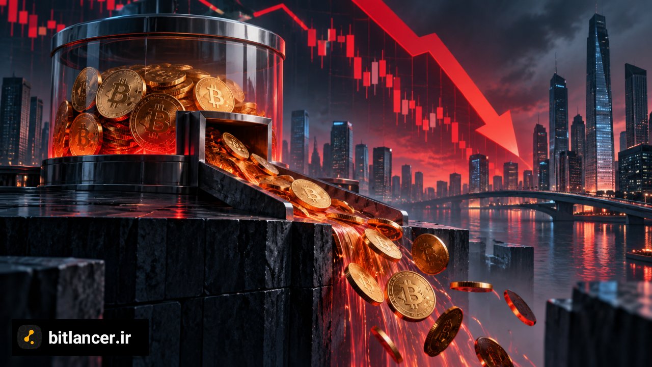 نمودار خروج سرمایه از صندوقهای ETF بیت کوین در دو هفته متوالی